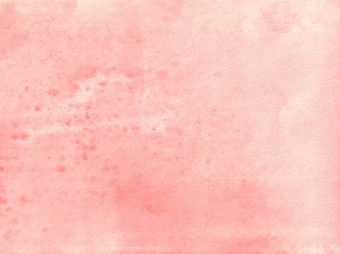 Old pink paper texture. Vintage watercolor background
