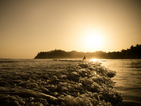 Beatiful Sunset at samara beach Costa rica