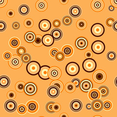 Geometric background with colorful circles Seamless pattern Vector illustration  EPS 10