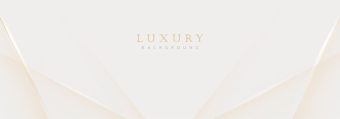 Abstract luxury gold background. Modern golden line wave design template. Premium soft cream with elegant geometric banner vector illustration
