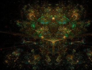 Imaginatory fractal abstract background Image