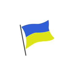 Blue yellow rectangle shape. Vector Ukrainian flag