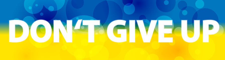 Don't give up on background in ukraine colors