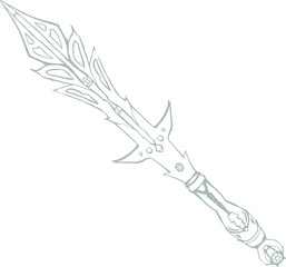 hand drawn sketch illustration of a pencil