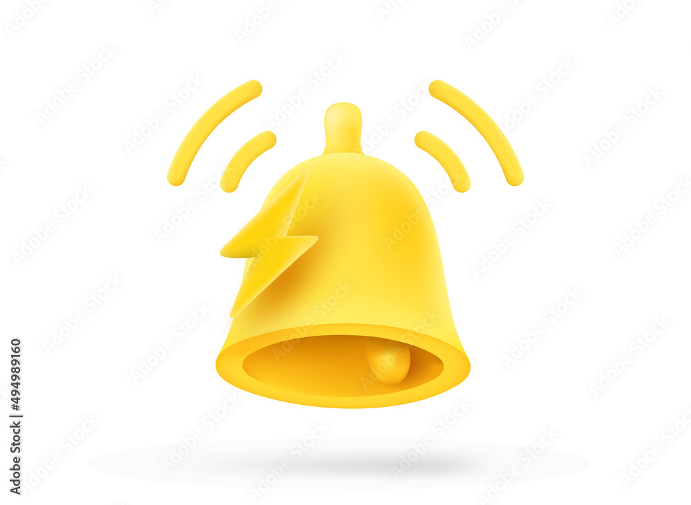 Poster web message notification icon. 3d illustration isolated on white