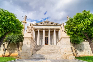 Poster Low angle shot of the Academy of Athens in Greece © Lakedemon/Wirestock Creators