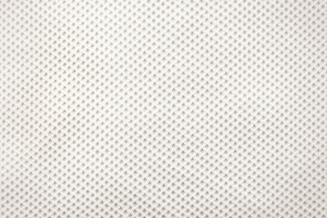 Background from mesh white fabric. Light shade material with small lines. pattern