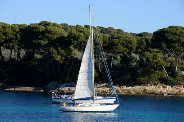 bateau en Méditerranée 