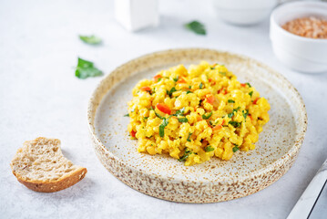 Millet sambar rice in a bowl