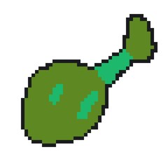 Chicken leg piece pixel art