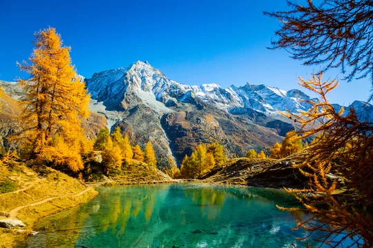 Le Lac Bleu à Arolla - Adobe Stock