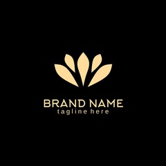 Fototapeta premium Lotus logo design, which is great for any purpose related to health or natural beauty