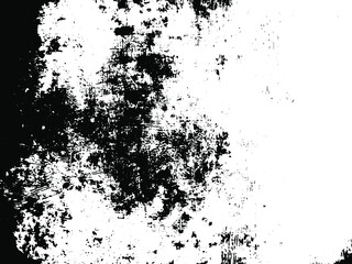 Rustic grunge vector texture with grain and stains. Abstract noise background. Weathered surface. Dirty and damaged. Detailed rough backdrop. Vector graphic illustration with transparent white. EPS10.