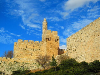 Naklejka premium tower of david jerusalem