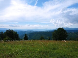 landscape with clouds
