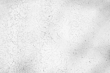White cracked texture. Damaged, aged and weathered surface.