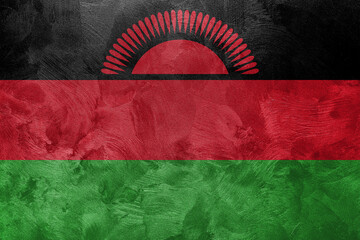Textured photo of the flag of Malawi.