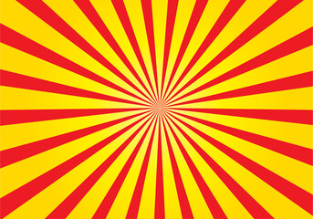 retro orange sunburst background with ray 
