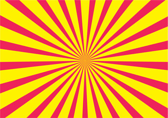 retro sunburst yellow with pink background