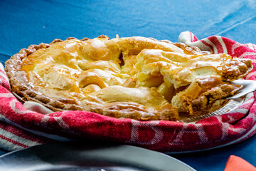 Apple pie being served. Calgary, Alberta, Canada