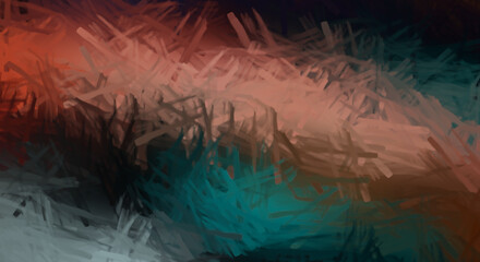 Brushed Painted Abstract Background. Brush stroked painting. Strokes of paint. 2D Illustration.