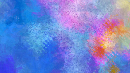 Modern art. Colorful contemporary artwork. Color strokes of paint. Brushstrokes on abstract background. Brush painting.
