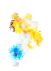 Brushed Painted Abstract Background. Brush stroked painting. Artistic vibrant and colorful wallpaper..