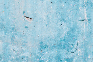 Blue textured cracked old horizontal background for copy space. 