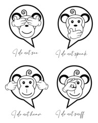 The Four Wise Monkeys