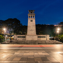 The Cenotaph, Singapore at dusk. - obrazy, fototapety, plakaty