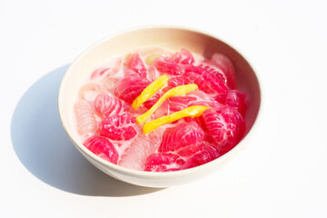 Thai gnocchi in coconut milk