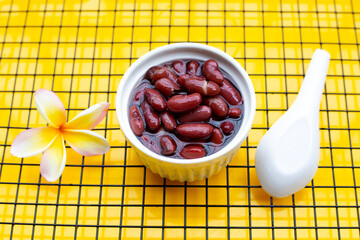 Sweet boiled red beans, Delicious dessert