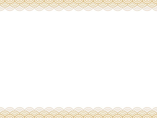金の波模様 青海波