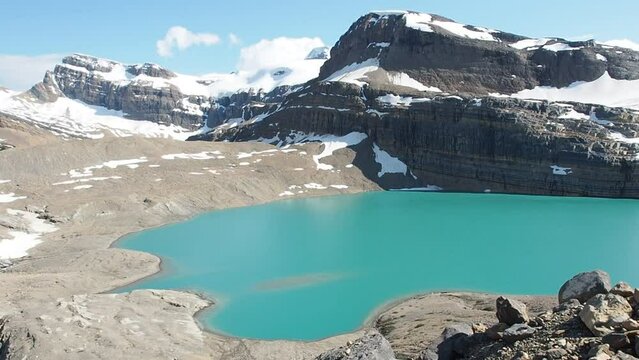 Iceberg Lake above Bow Falls at Banff National Park