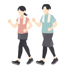 ウォーキングする人