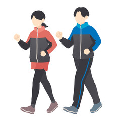 ウォーキングする人