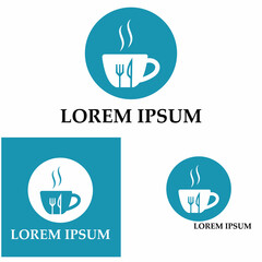 fork and spoon restaurant logo vector template