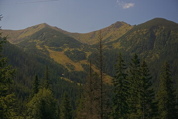 landscape in the  tatra mountains