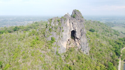 beautiful nature landscape aerial panorama in Thailand