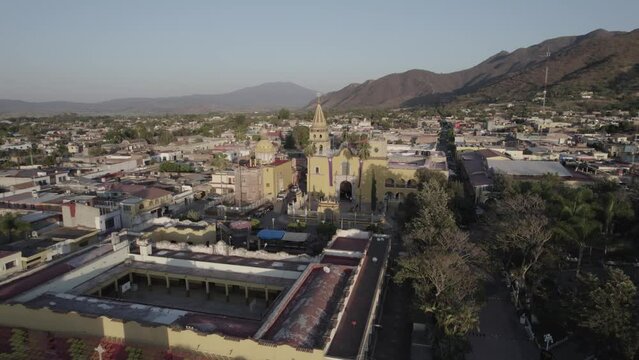 Etzatlan Jalisco, Tapetes en el aire. Video Drone Aerial