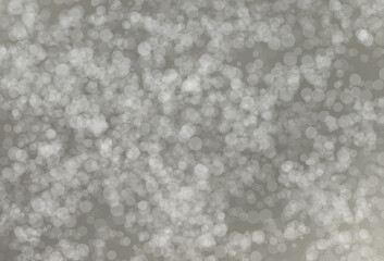Abstract glitter bokeh background on circle theme with grey colour.