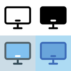 Illustration vector graphic of Monitor Icon. Perfect for user interface, new application, etc