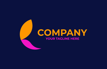 simple concept company logo with professional color