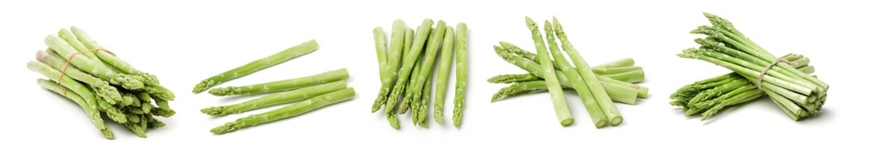 Asparagus on white background