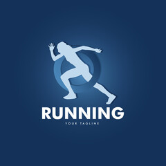running logo sports - Silhouette Girl Sports