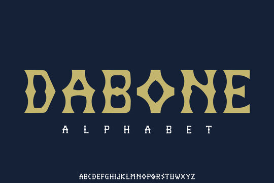 Display alphabet font design, suitable for poster design, cover, creative logotype, vector illustration