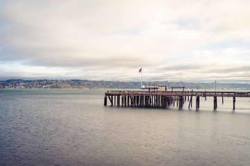 Obraz premium pier on the beach