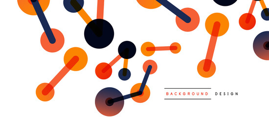 Network concept abstract background. Dots connection. Big data idea. Business template for wallpaper, banner, background or landing