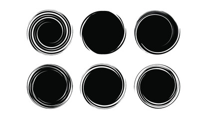 set of black and white buttons