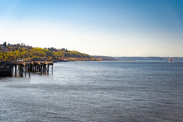 pier at sunset
